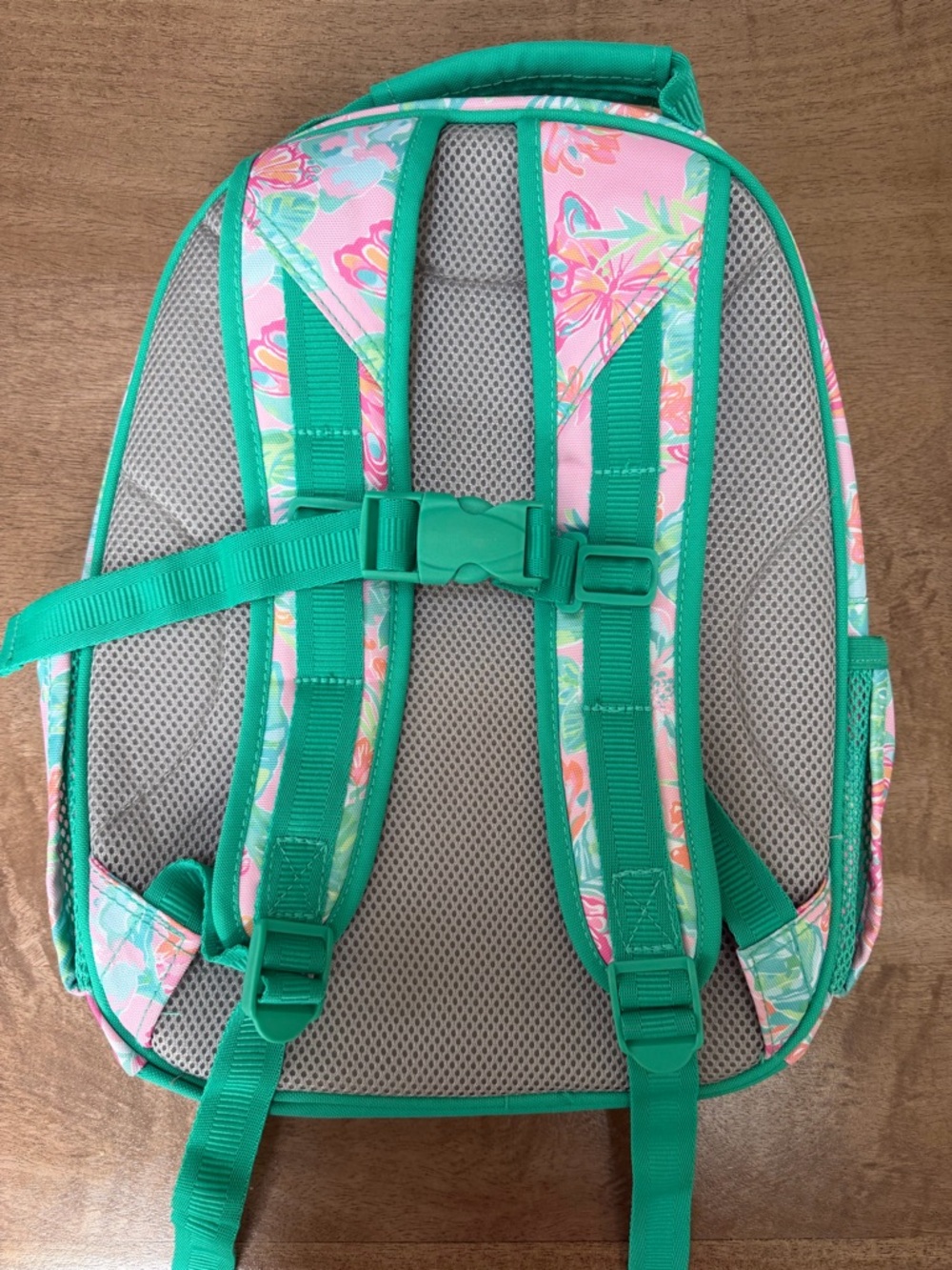 “Remi” - Lily Pulitzer for Pottery Barn Kids Floral Backpack in Pink & Teal - Picture 2 of 3